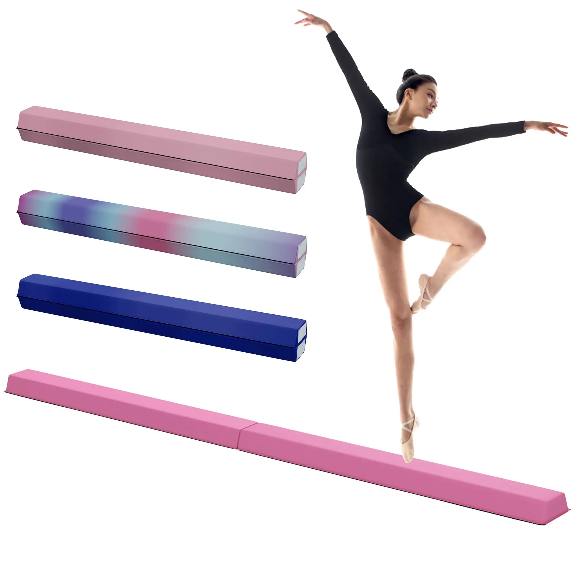 7.7ft Folding Balance Beam, Gymnastics Equipment, Anti-Slip, Red Gymnastics Mats at Gallery Canada