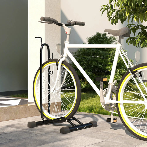 Vertical Horizontal Bike Rack, Adjustable Hooks, Fits 6