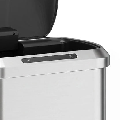 Automatic Trash Can, 13.2Gal / 50L, Touchless, Soft-Close Lid, Silver