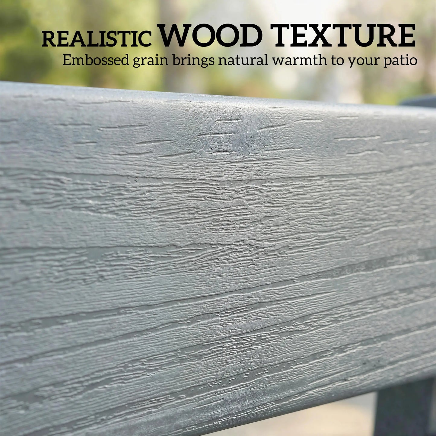 Outdoor Garden Bench, HDPE Weatherproof, 2-Person Seating Outdoor Benches at Gallery Canada