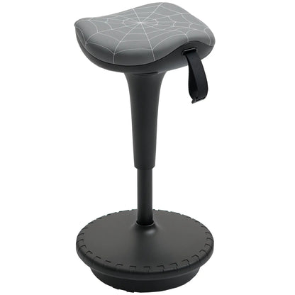 Backless Wobble Stool, Adjustable Standing Desk Chair, Grey Task Chairs Grey at Gallery Canada
