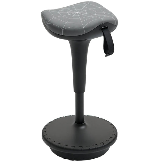 Backless Wobble Stool, Adjustable Standing Desk Chair, Grey Task Chairs Grey at Gallery Canada
