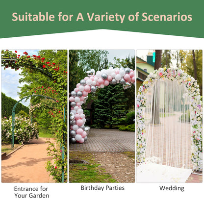 7Ft Garden Arbor, Wedding Arch, Scrollwork Trellis, Black Garden Arches at Gallery Canada