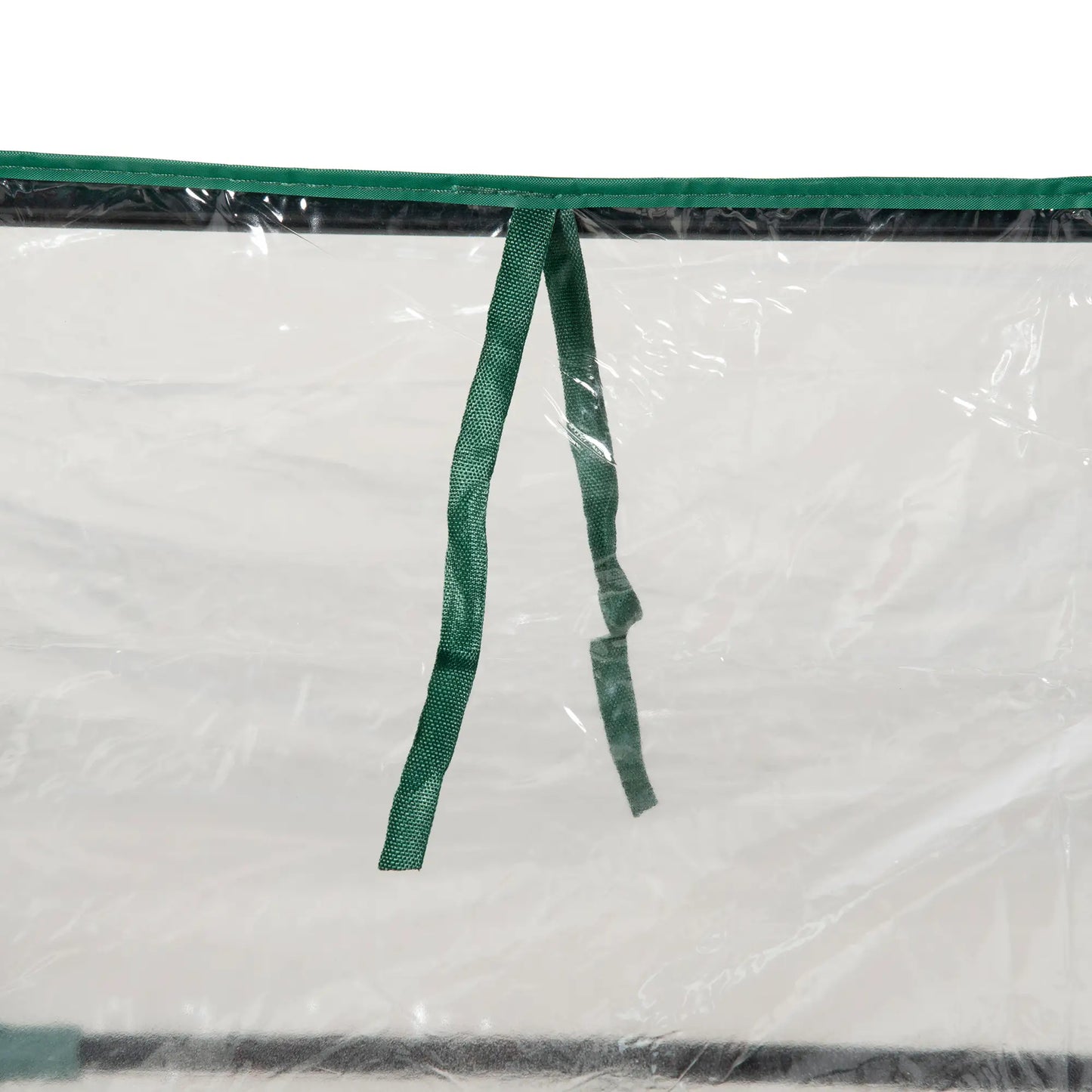 Steel Outdoor Raised Garden Bed, Greenhouse Cover, Roll Up Door, 50"x37.4"x36.2", Clear Mini Greenhouses at Gallery Canada