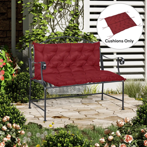 2 Seater Garden Bench Cushion, Thick Outdoor Non-Slip, 47