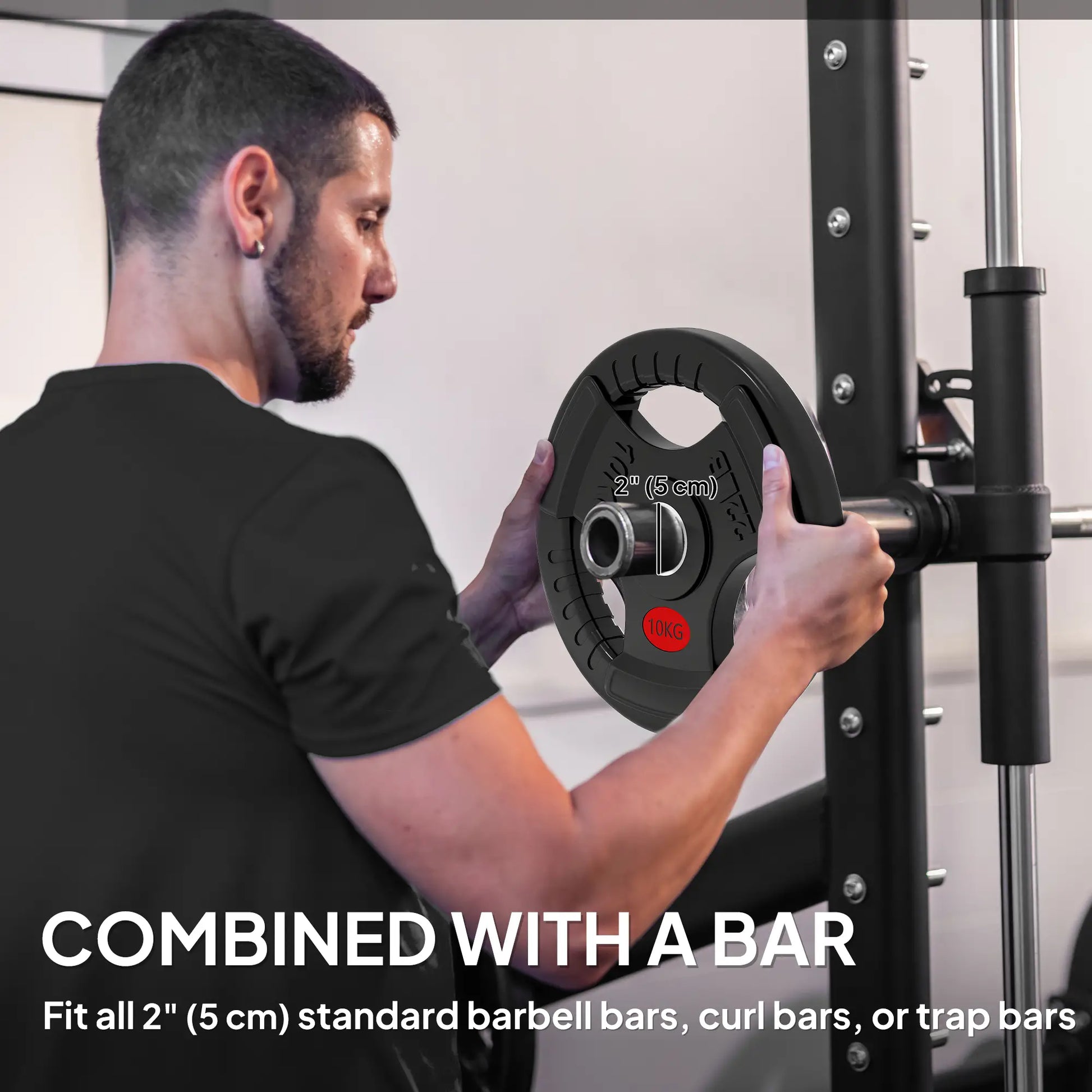 Weight Plates Set, 2-Inch Barbell Weights, Tri-Grips, 2 x 22lbs Dumbbells & Barbells at Gallery Canada