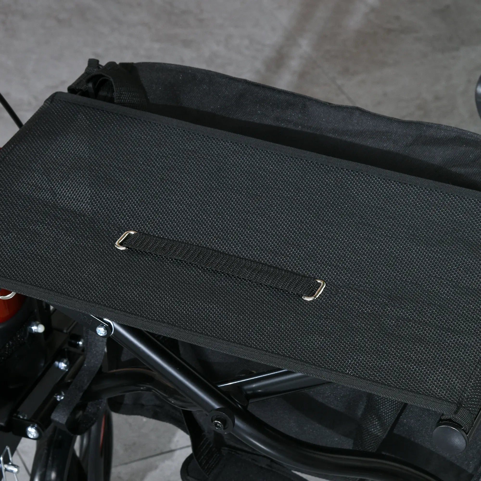 Senior Rollator with Seat, Back, Cane Holder, Adjustable Handle, Red Knee Walker & Wheelchair Ramps at Gallery Canada