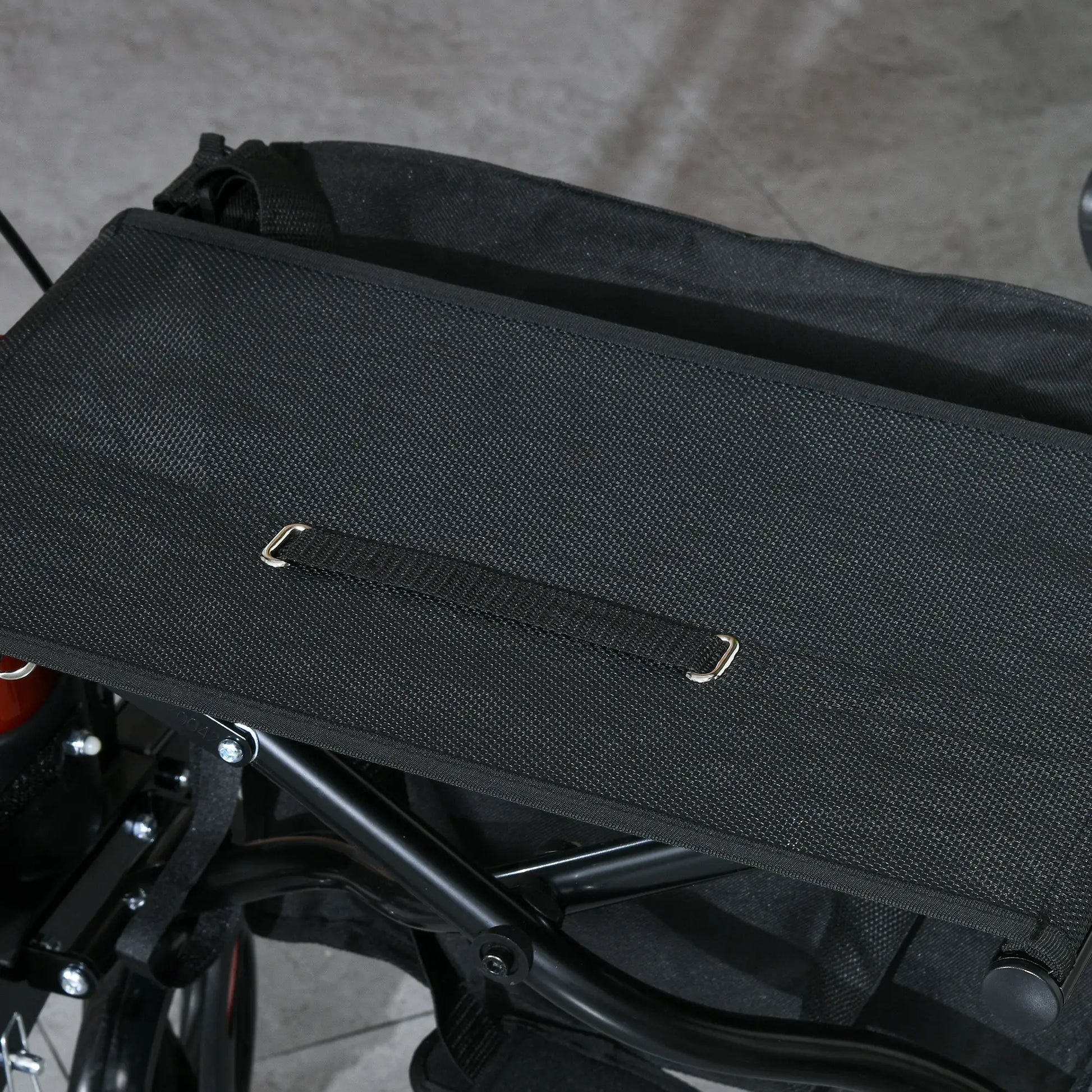 Senior Rollator with Seat, Back, Cane Holder, Adjustable Handle, Red Knee Walker & Wheelchair Ramps at Gallery Canada