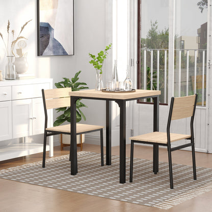 3-piece Dining Table Set with 2 Chairs, Compact Kitchen Table and Chairs for 2 for Breakfast Nook, Dining Room, Small Spaces, Space Saving at Gallery Canada