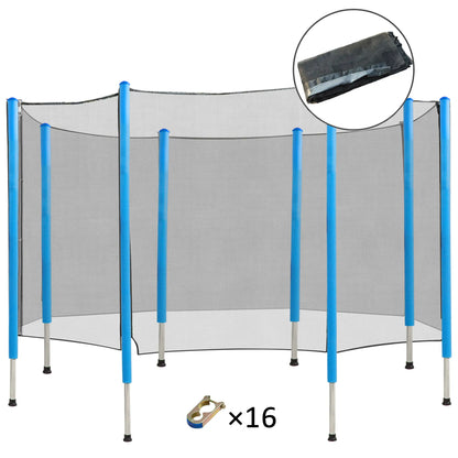 14 FT Trampoline Net Enclosure, 8 Poles, Black Trampolines at Gallery Canada
