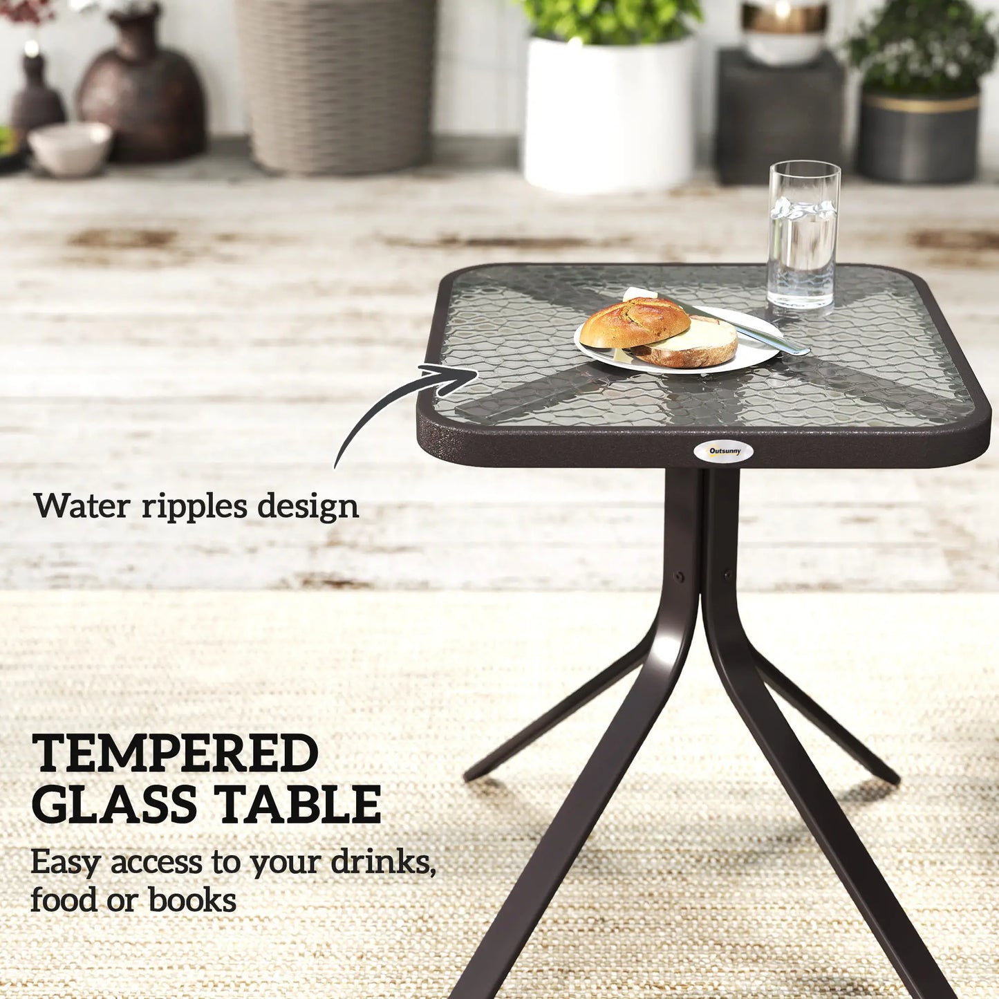 3 Piece Patio Glider Set, Breathable Mesh Seat, Glass Top Table, Grey Outdoor Gliders at Gallery Canada