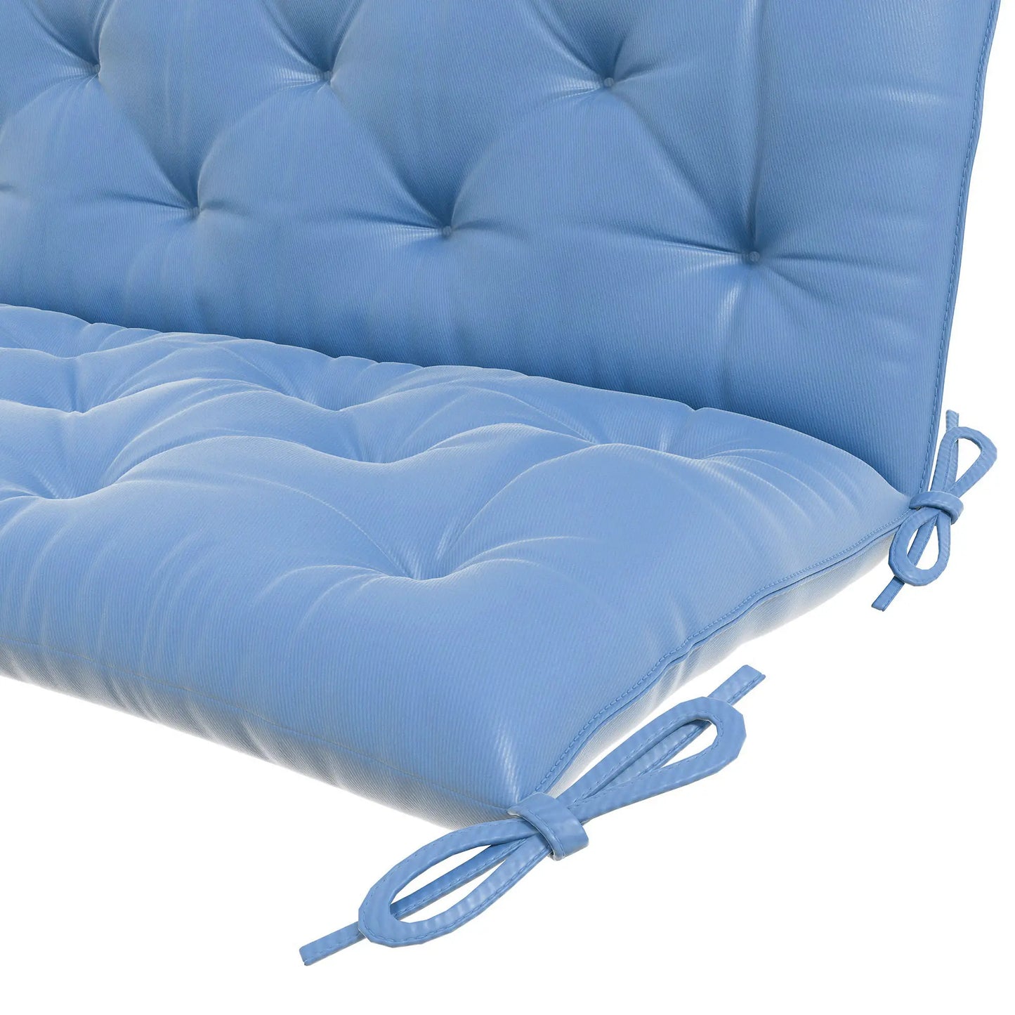 3-Seater Outdoor Bench Swing Cushions, Patio Garden, Light Blue Patio Chair Cushions at Gallery Canada
