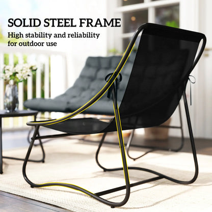 4 Piece Patio Furniture Set, Loveseat, Chairs, Round Metal Table, Cushions, Grey Patio Furniture Sets at Gallery Canada