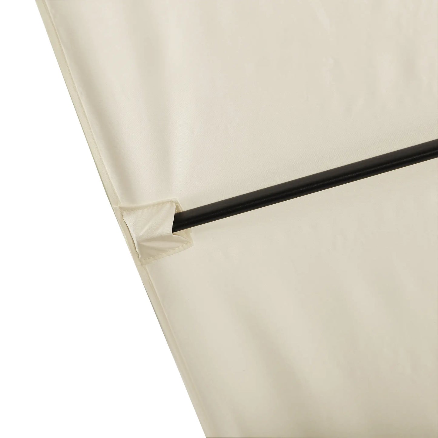 8'x8' Square Patio Umbrella, Outdoor Cantilever Parasol, Cream White Offset Cantilever Umbrellas at Gallery Canada