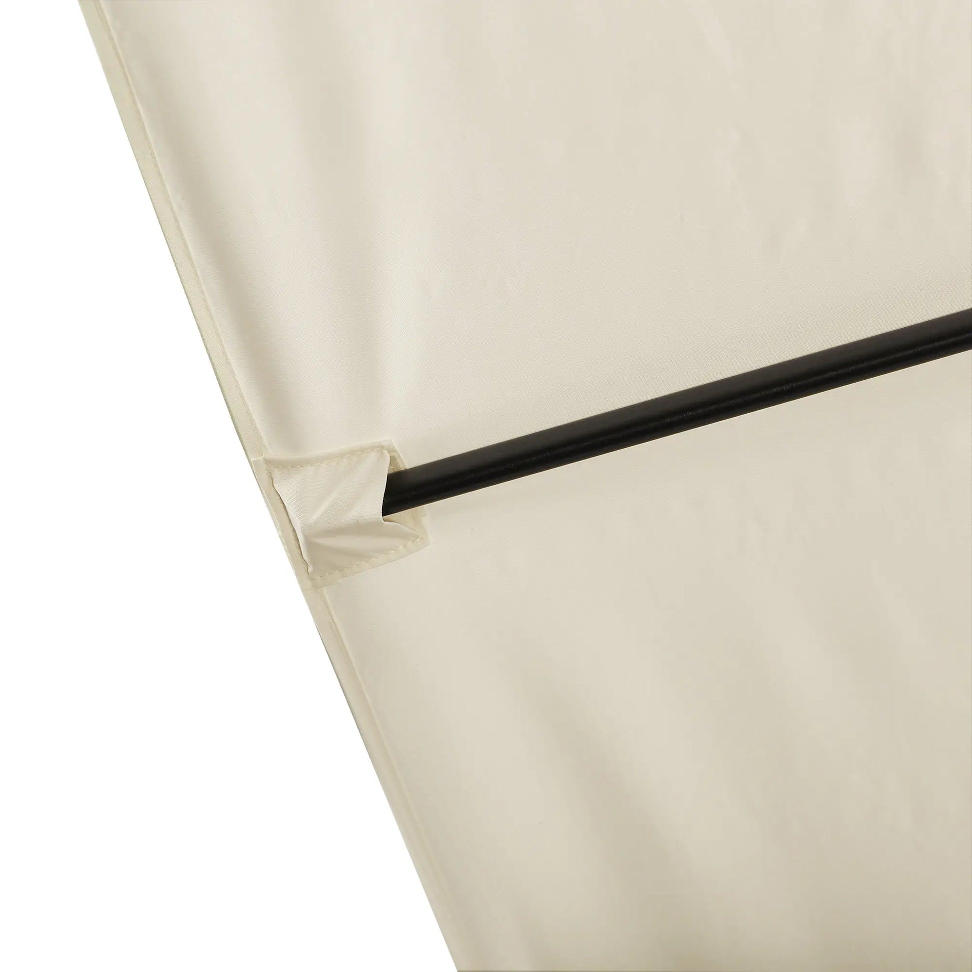 8'x8' Square Patio Umbrella, Outdoor Cantilever Parasol, Cream White Offset Cantilever Umbrellas at Gallery Canada