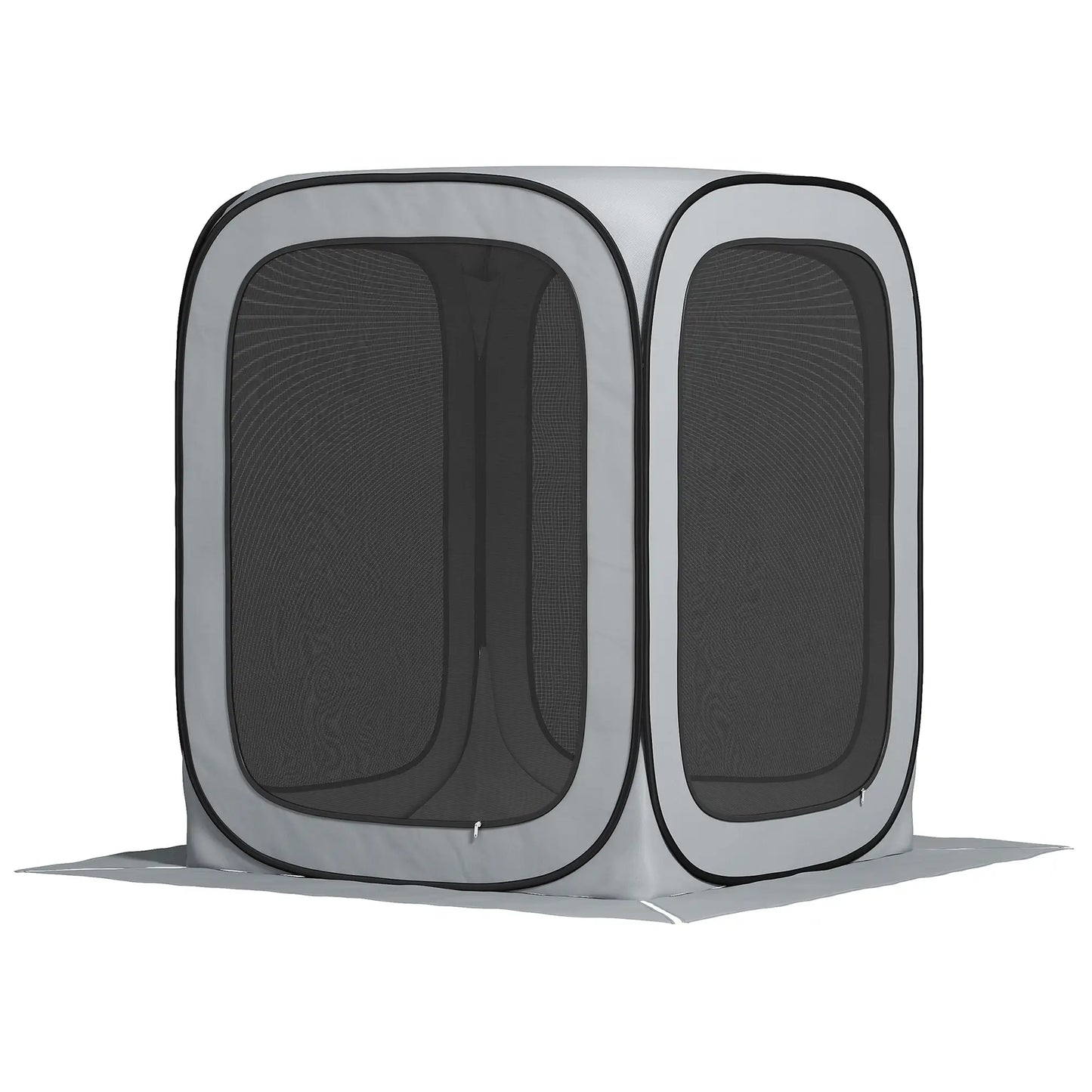 6x6ft Pop Up Screen Tent, UPF50+ Portable Camping Gazebo, Light Grey Camping Tents Light Grey at Gallery Canada