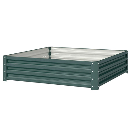 4' x 4' x 1' Galvanized Steel Raised Garden Bed, Vegetables, Flowers, Herbs Galvanized Planter Boxes at Gallery Canada