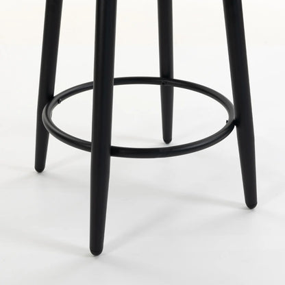 Swivel Bar Stools Set of 2, Counter Height, Dark Grey