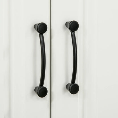 71" Freestanding Kitchen Pantry Cabinet, 4 Doors, Adjustable Shelves, White Kitchen Pantry Cabinets at Gallery Canada