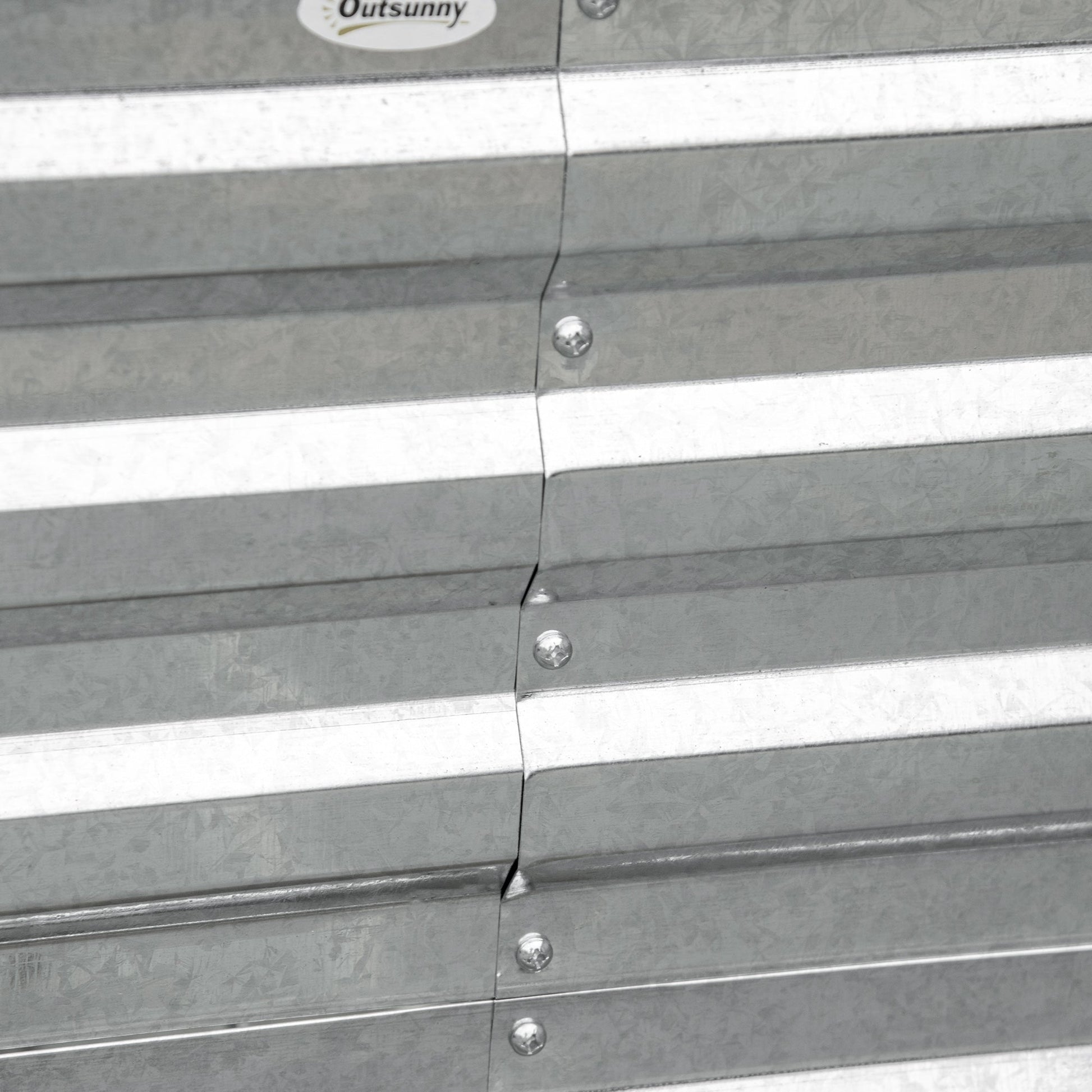 Galvanized Raised Garden Bed, Steel Outdoor Planters with Reinforced Rods, 71'' x 35'' x 23'', Silver at Gallery Canada