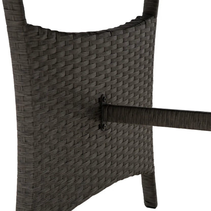 4-Piece Rattan Wicker Patio Dining Set, Brown Patio Furniture Sets at Gallery Canada