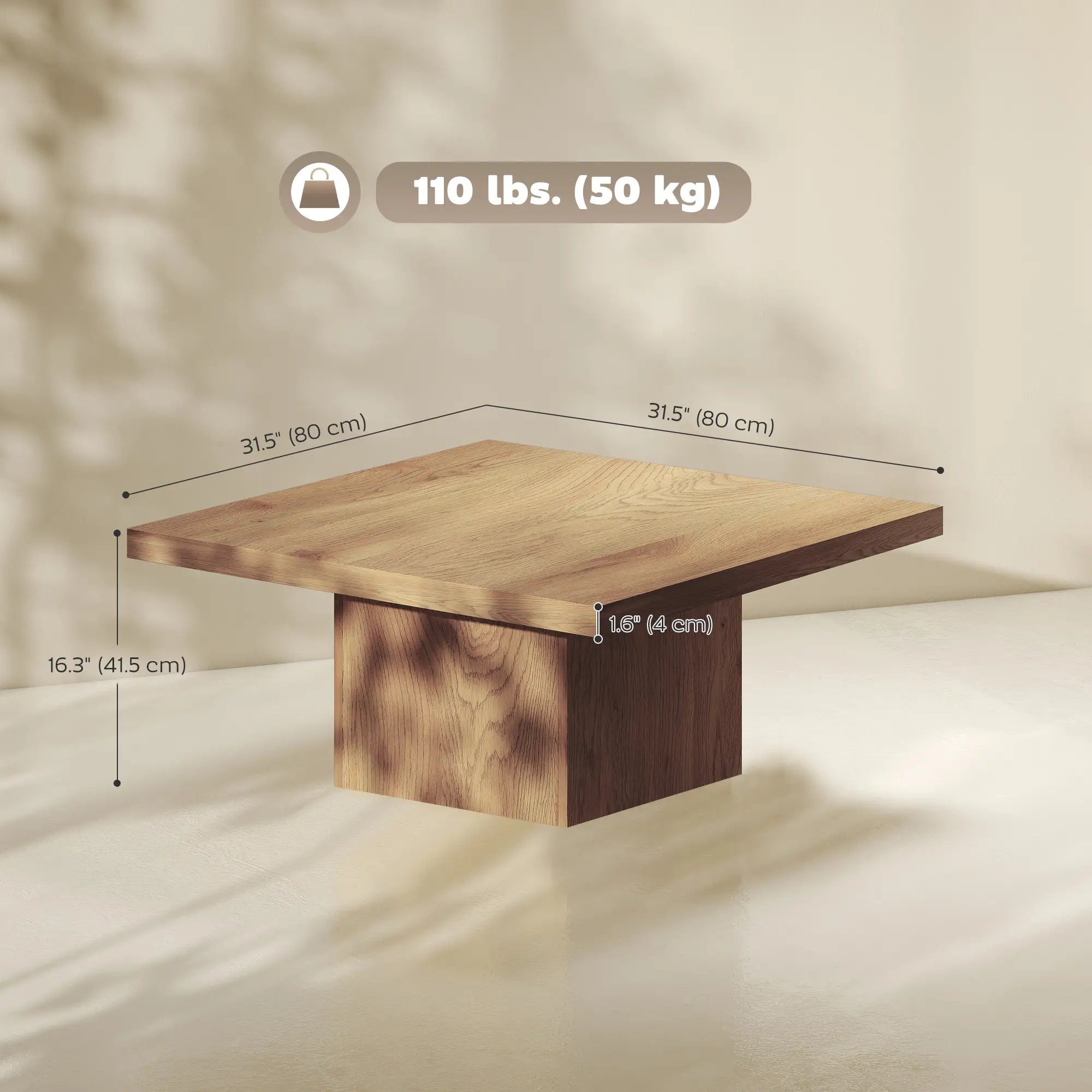 Square Coffee Table, 1.6