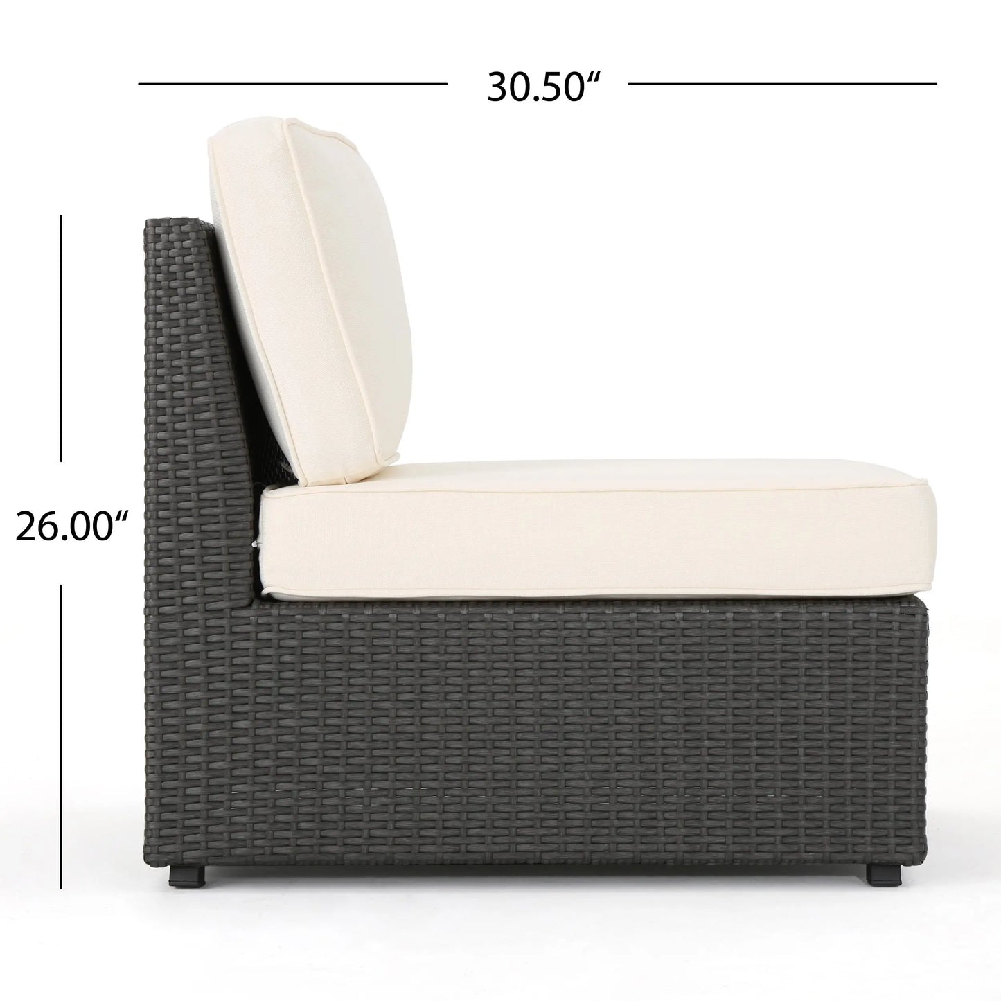 Patio Chair Set, Water Resistant Cushions, 26" L x 30.5" W x 26" H, Antique Grey Patio Chairs at Gallery Canada