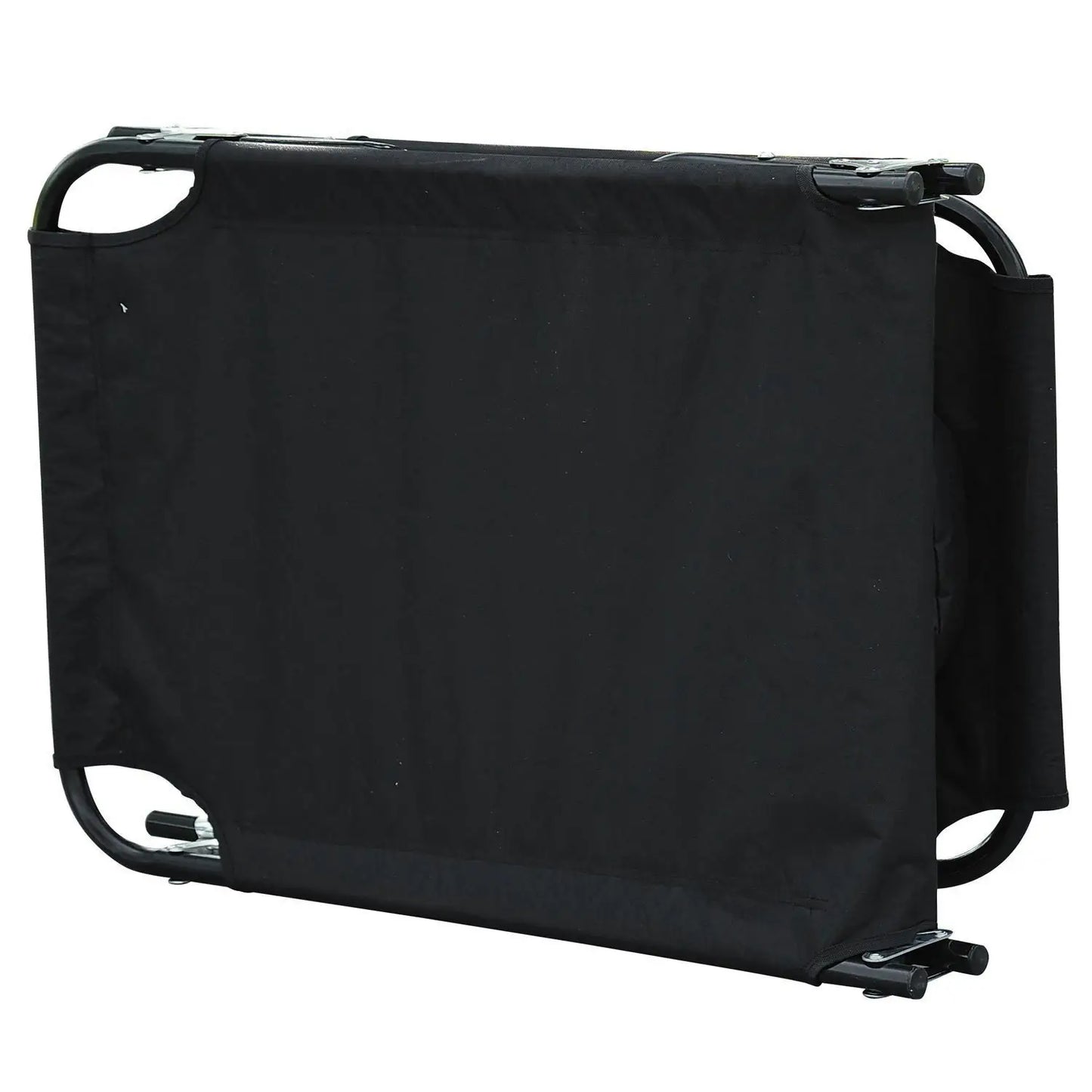 Folding Outdoor Lounge Chair, Reclining Beach Lounger, 4-Position Adjustable, Black Lounger Chairs at Gallery Canada