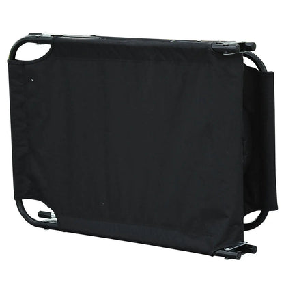 Folding Outdoor Lounge Chair, Reclining Beach Lounger, 4-Position Adjustable, Black Lounger Chairs at Gallery Canada