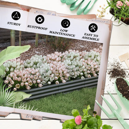 7.9 x 2 x 1ft Galvanized Raised Garden Bed, Metal Planter Box, Dark Grey Raised Garden Beds at Gallery Canada