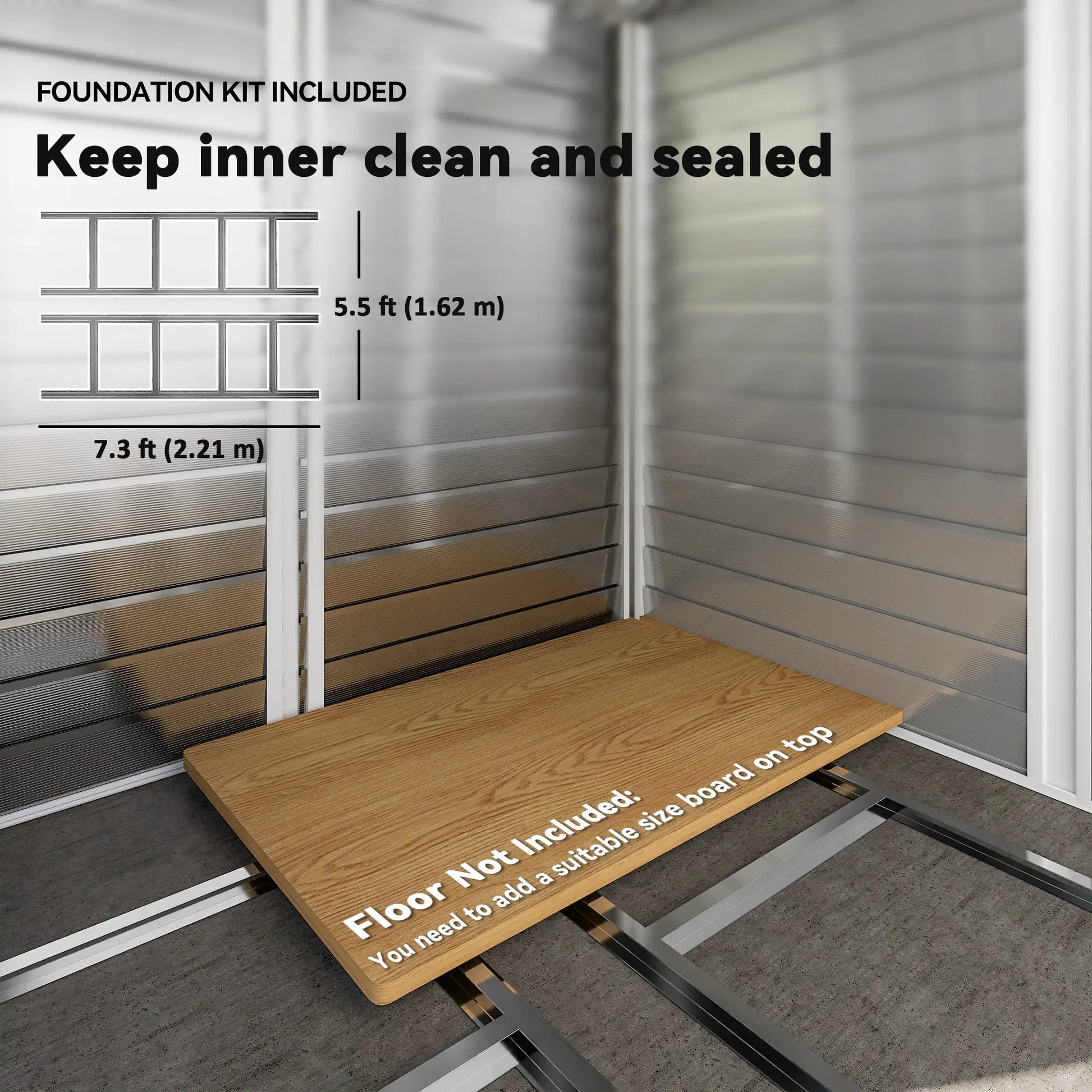 8' x 7' Outdoor Storage Shed, Galvanized Metal, Lockable Doors, Dark Grey Sheds at Gallery Canada