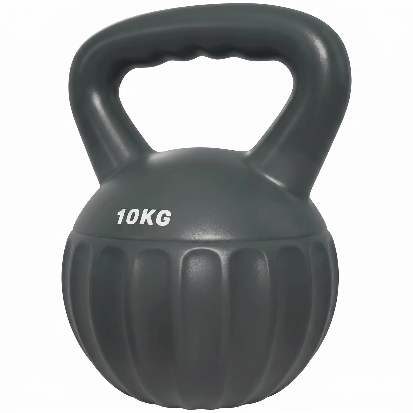 22 lbs Kettlebell, Non-Slip Handle For Home Gym, Grey Strength Training Equipment Grey at Gallery Canada