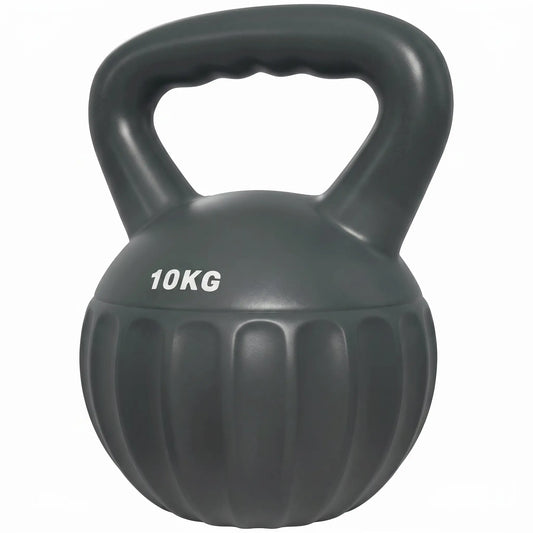 22 lbs Kettlebell, Non-Slip Handle For Home Gym, Grey Strength Training Equipment Grey at Gallery Canada