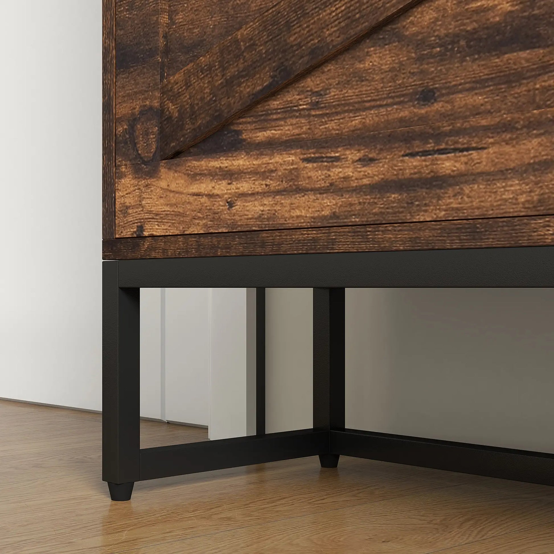 Slim Shoe Storage, 2 Flip Drawers, Adjustable Shelves, 12 Pair, Rustic Brown Shoe Storage Cabinets & Racks at Gallery Canada