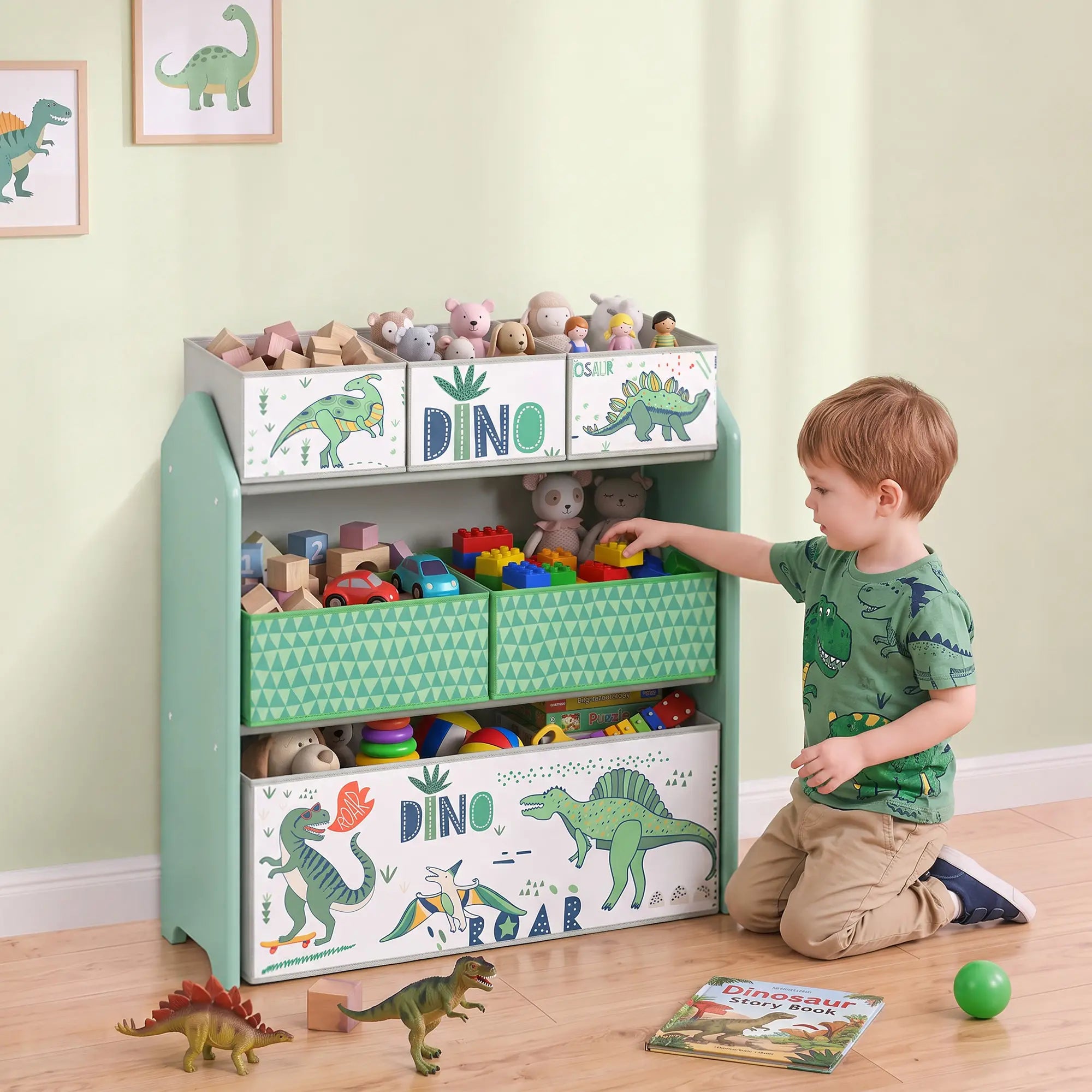 3-Tier Kids Storage Organizer, 6 Bins, Green Baby & Kids Storage at Gallery Canada