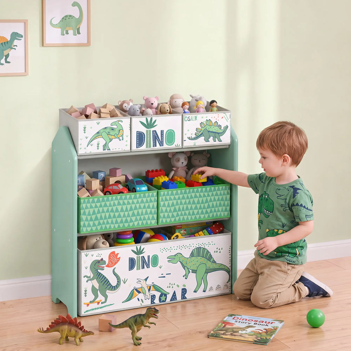 3-Tier Kids Storage Organizer, 6 Bins, Green Baby & Kids Storage at Gallery Canada