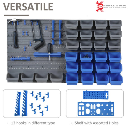 44PC Wall Mounted Storage Bins, Hardware Organizer, Blue Tool Organizers at Gallery Canada