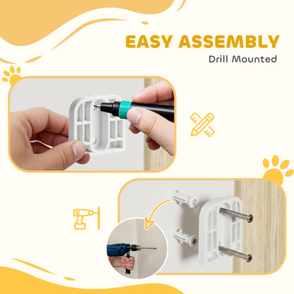 29"-44" Wide Dog Gate, 29" H, Auto-Close, Wall-Mounted Pet Gates at Gallery Canada