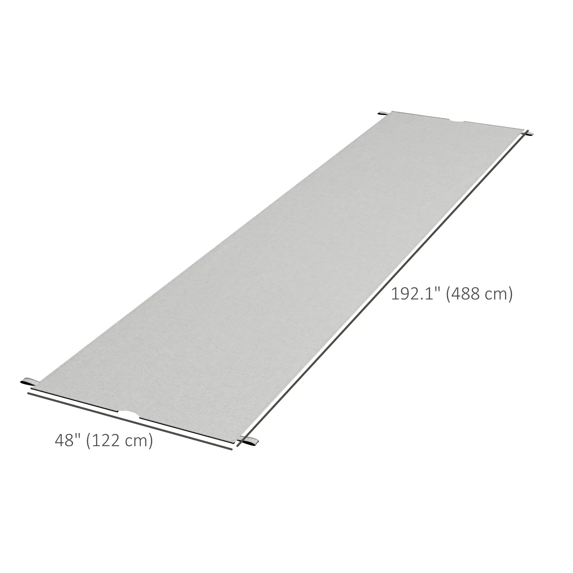 2 Pcs UV Protection Pergola Canopy, 10' x 10', Light Grey Gazebo Canopy Replacement at Gallery Canada