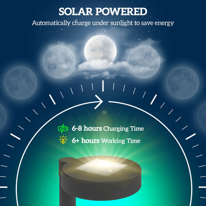 8 Pack Solar Garden Lights, Auto On/Off, IP44, Driveway, Walkway, Yard Solar Post Lamps at Gallery Canada