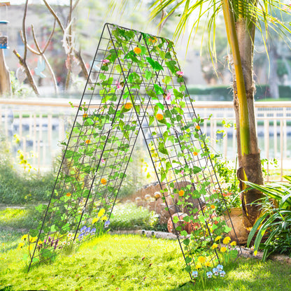 A-Frame Garden Trellis for Climbing Plants with Stakes, Green Plant Supports at Gallery Canada