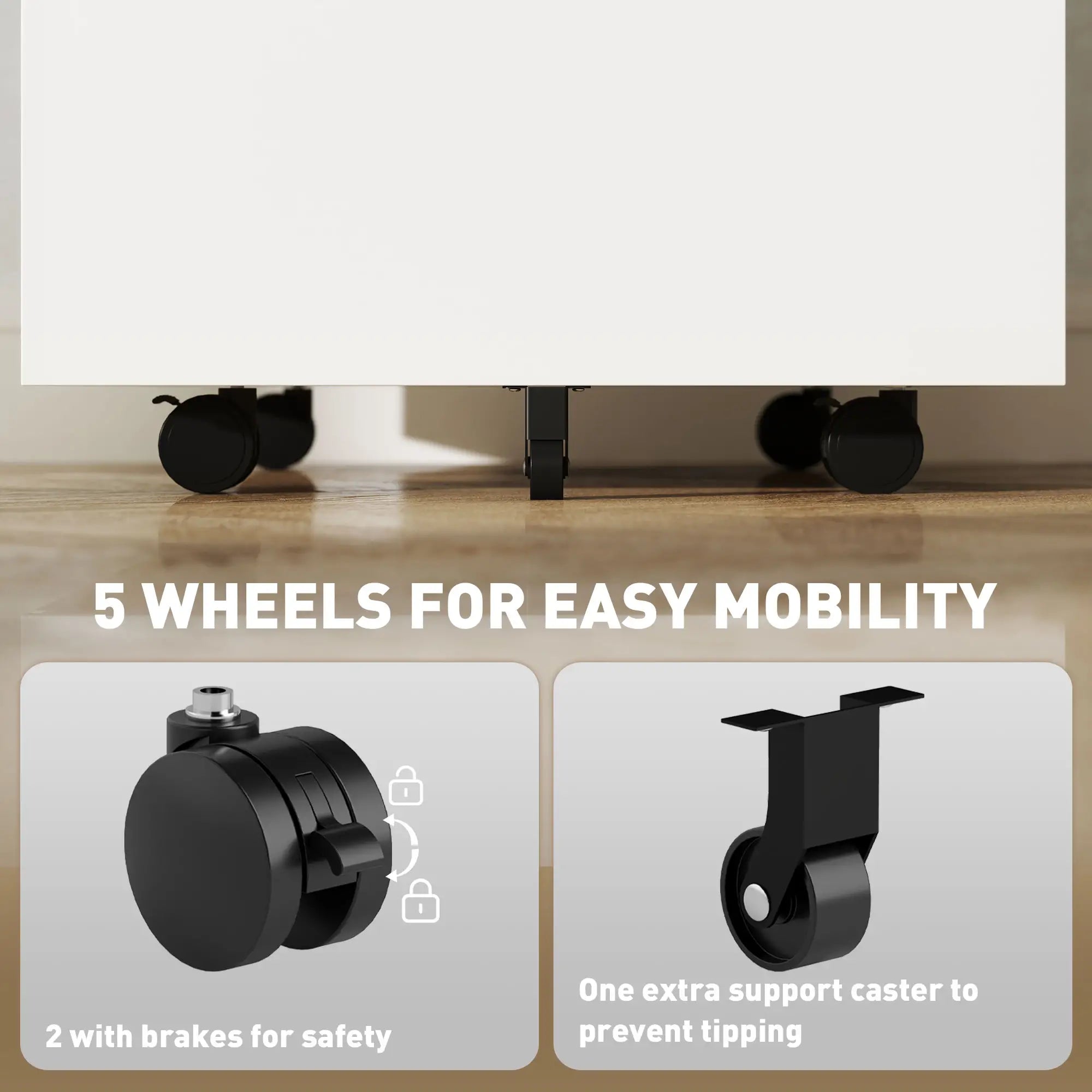 Vertical File Cabinet, Adjustable Partition, A4 Letter Size, Lockable, White Office Cabinets & Cupboards at Gallery Canada