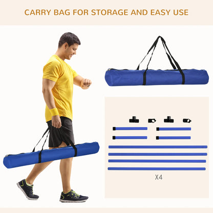 Dog Agility Training Set, 4 Adjustable Jump Bars, Exercise Kit, Blue Dog Agility Training Equipment at Gallery Canada