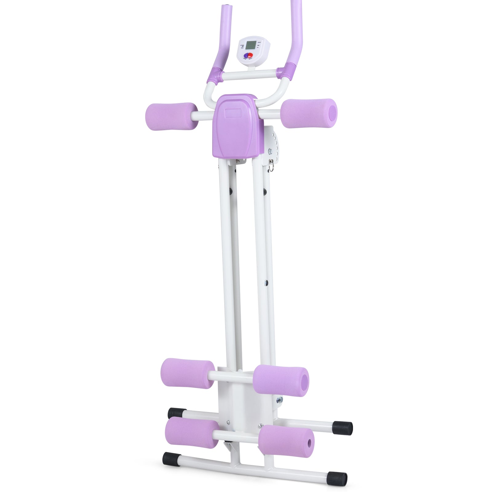 Ab Workout Equipment Foldable Abdominal Trainer Adjustable Ab Machine, White Benches Racks & Bars at Gallery Canada