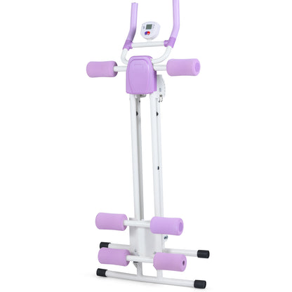 Ab Workout Equipment Foldable Abdominal Trainer Adjustable Ab Machine, White Benches Racks & Bars at Gallery Canada