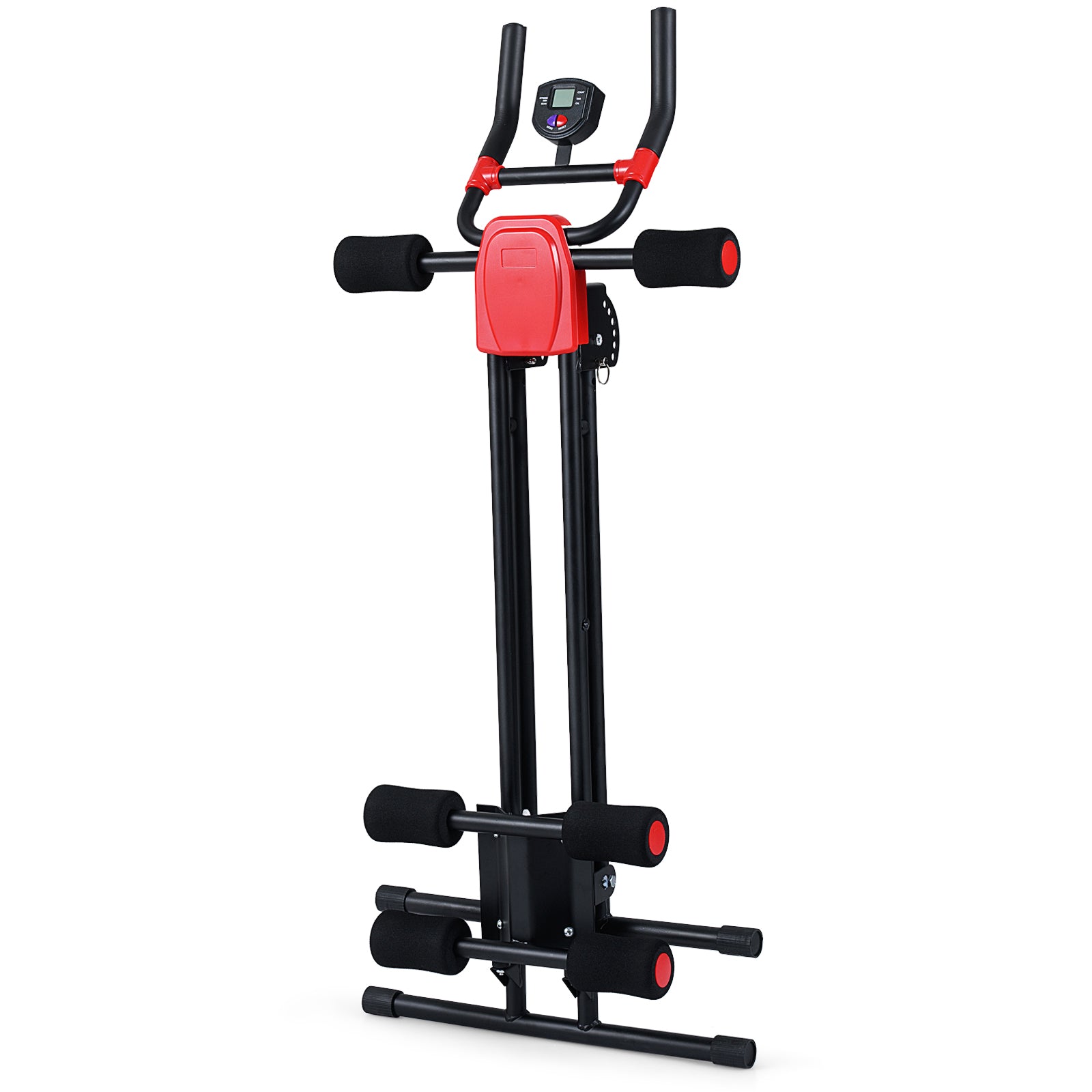 Foldable Abdominal Trainer, Adjustable Ab Machine, Black Benches Racks & Bars at Gallery Canada