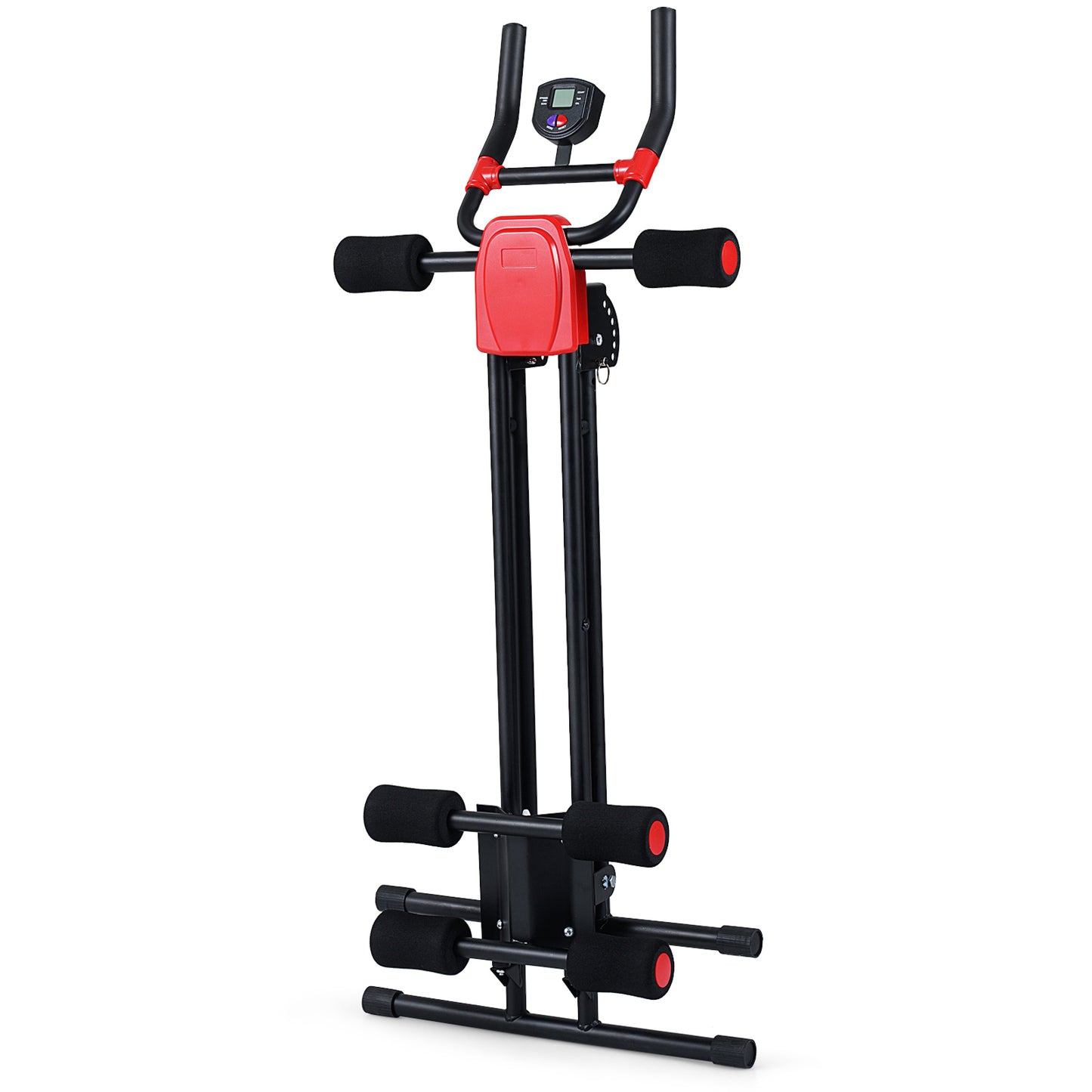 Foldable Abdominal Trainer, Adjustable Ab Machine, Black Benches Racks & Bars at Gallery Canada