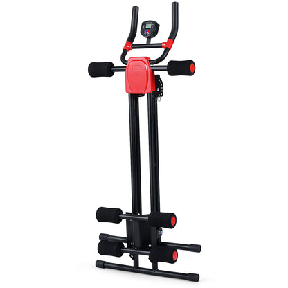 Foldable Abdominal Trainer, Adjustable Ab Machine, Black Benches Racks & Bars at Gallery Canada
