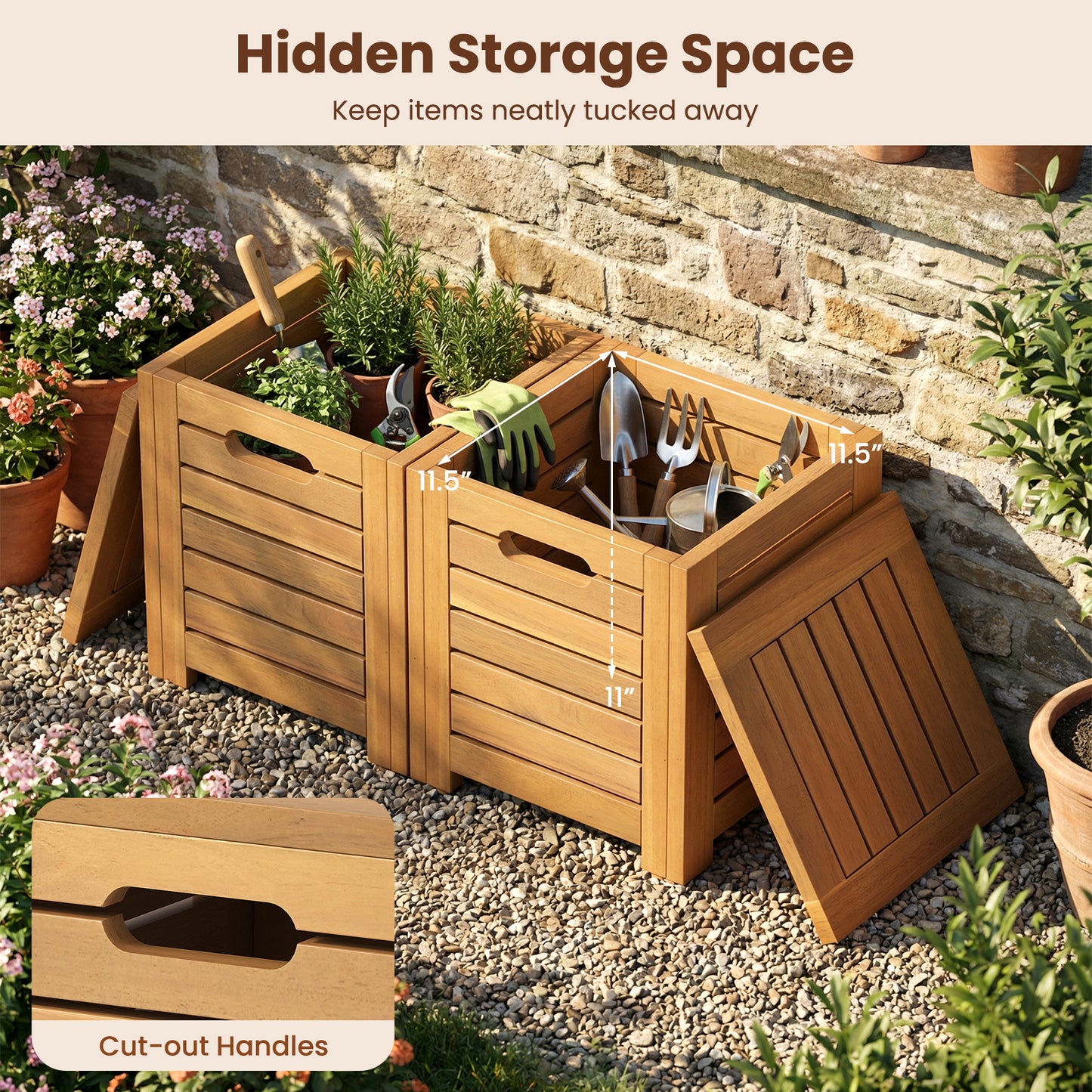 Acacia Wood Outdoor Coffee Table with Stools Set of 2 3 Pieces Patio Table and Stools Set Patio Conversation Sets at Gallery Canada