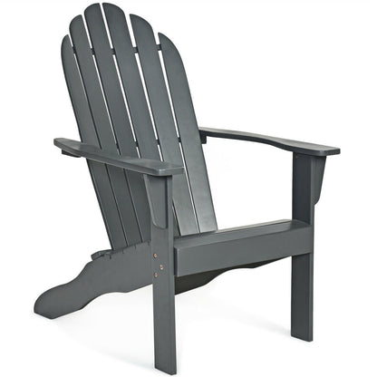 Acacia Wood Outdoor Adirondack Chair, Gray Adirondack Chairs Gray at Gallery Canada